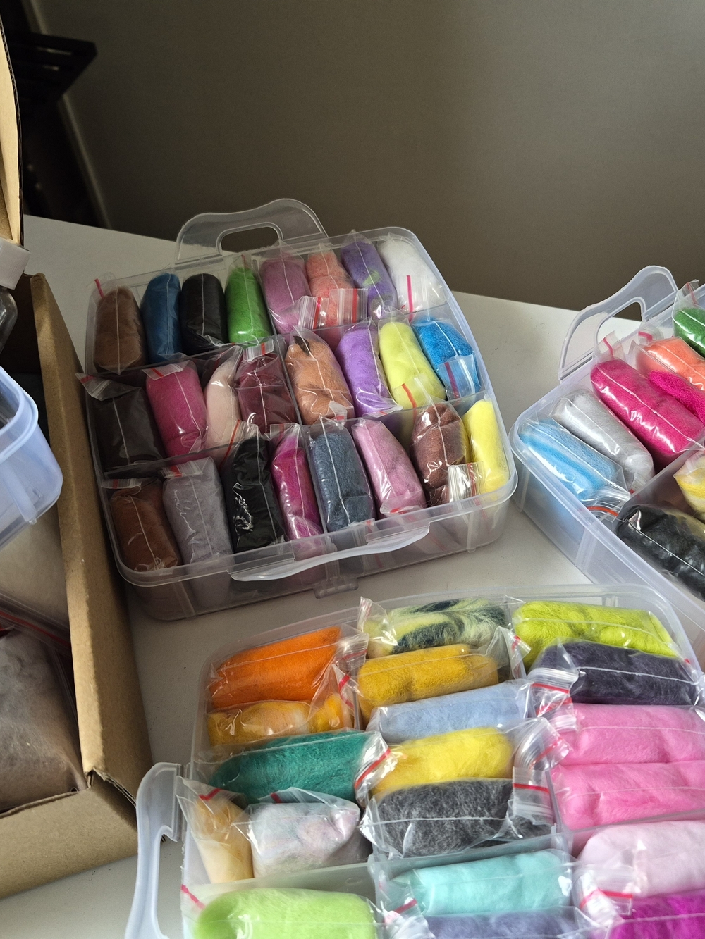 Complete Needle Felting Starter Kit + Wool Roving & Handmade Examples - Picture 3 of 5